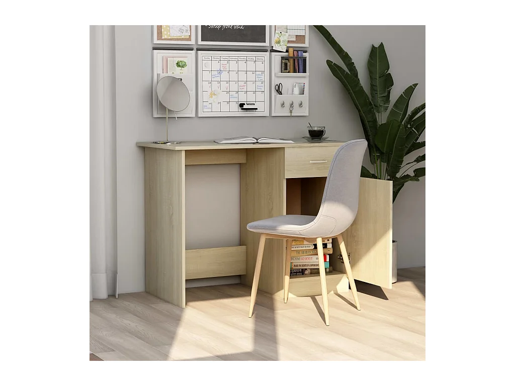 Adriano  Bureau Chêne sonoma 100x50x76 cm Bois d’ingénierie