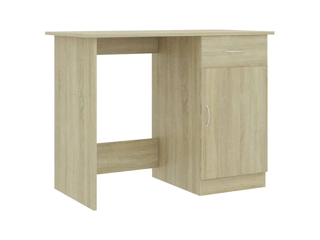 Adriano  Bureau 100x50x76 cm bewerkt hout sonoma eikenkleurig