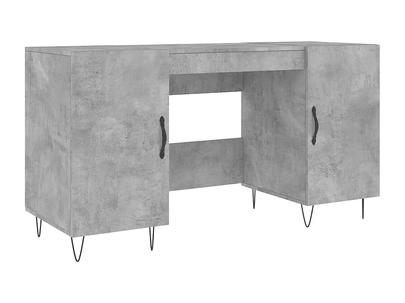 Jett  Bureau gris béton 140x50x75 cm bois d'ingénierie