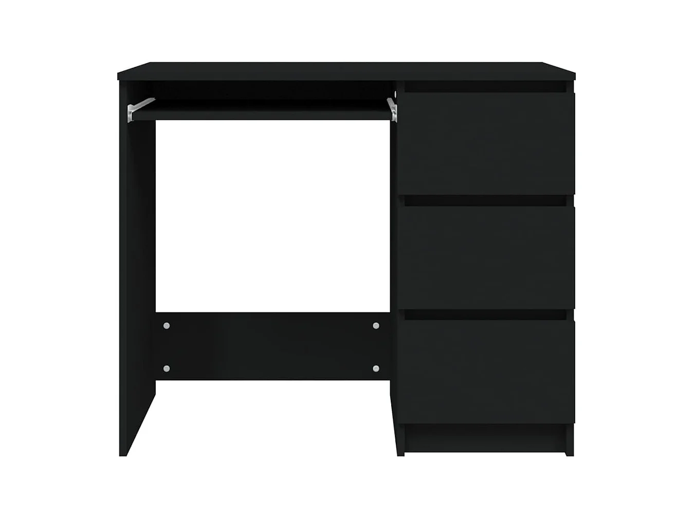 Rand Dean  Bureau Noir 90x45x76 cm Bois d’ingénierie