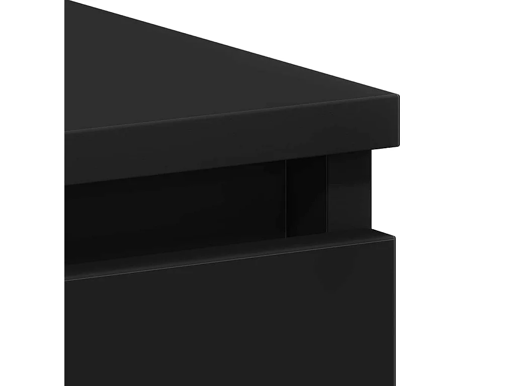 Rand Dean  Bureau Noir 90x45x76 cm Bois d’ingénierie