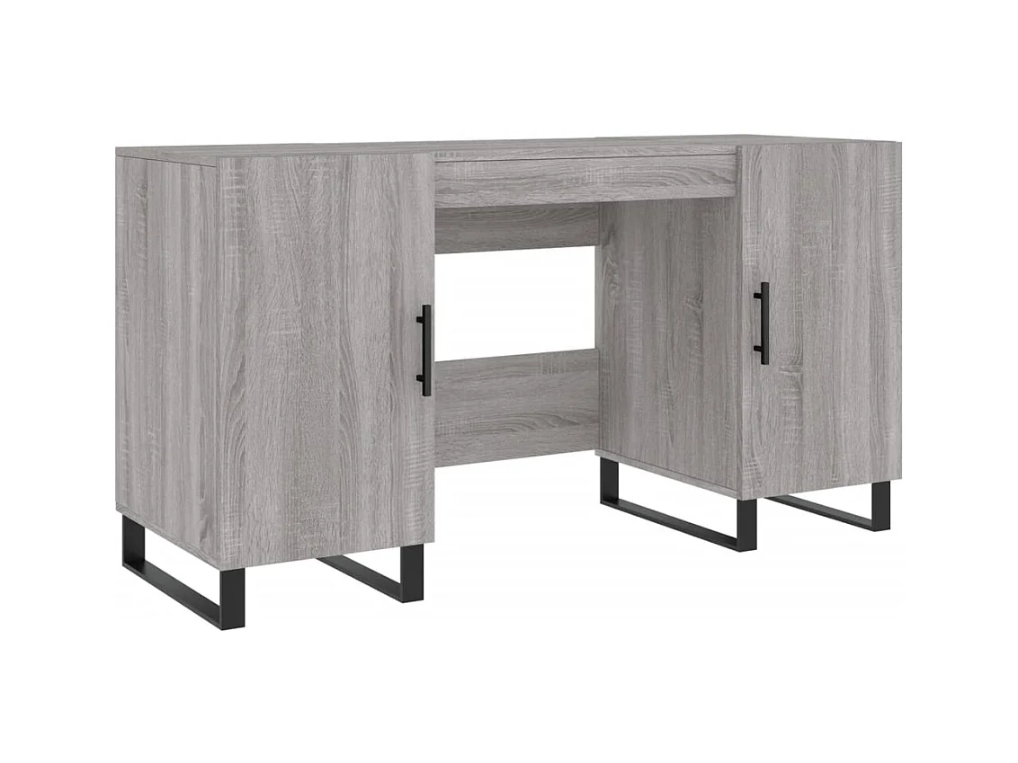 Sarlat-la-Canéda  Bureau sonoma gris 140x50x75 cm bois d'ingénierie
