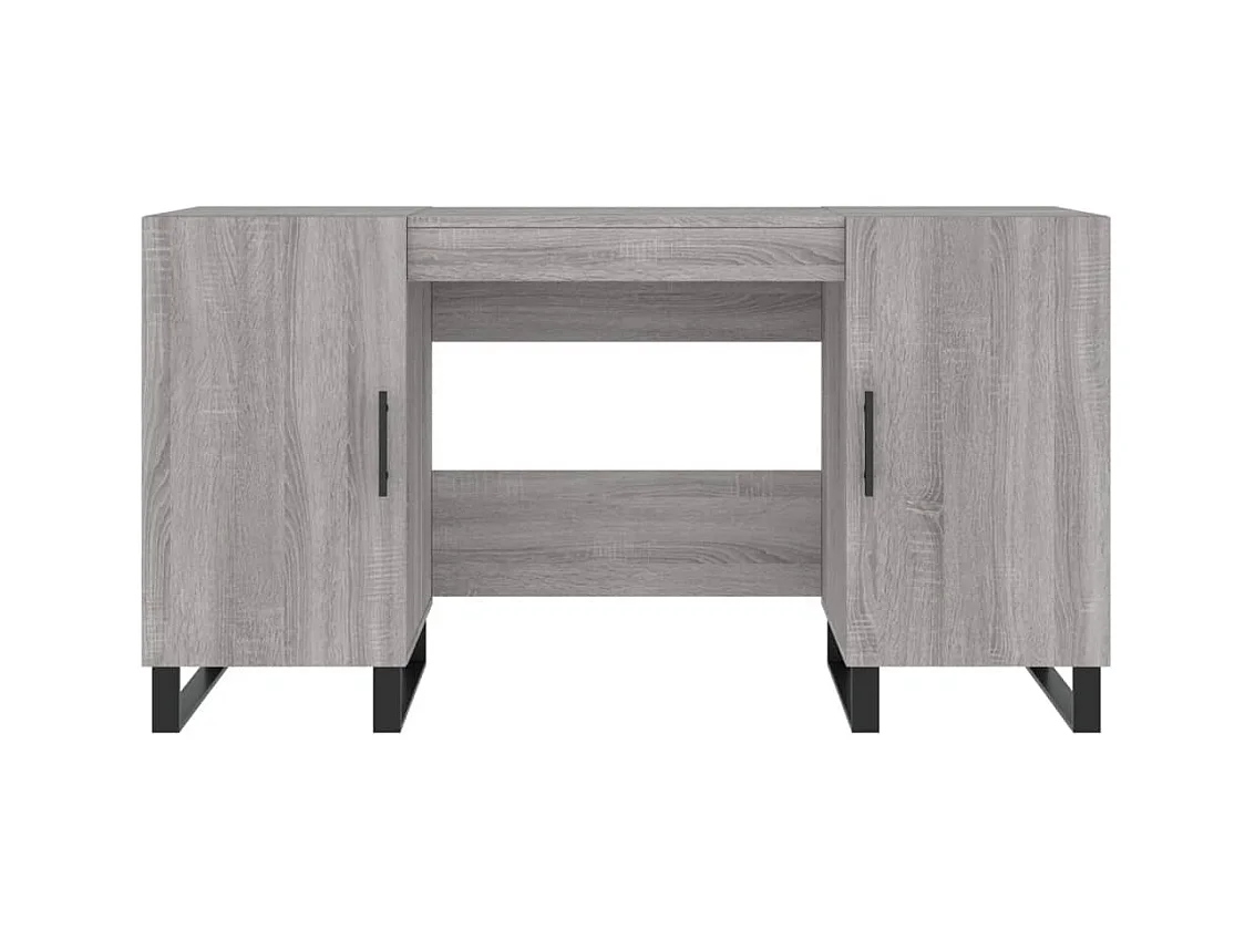 Sarlat-la-Canéda  Bureau sonoma gris 140x50x75 cm bois d'ingénierie