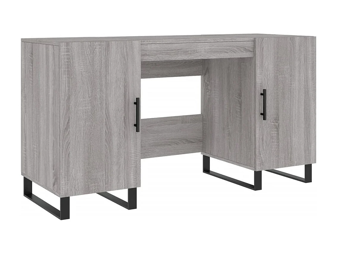 Sarlat-la-Canéda  Bureau sonoma gris 140x50x75 cm bois d'ingénierie