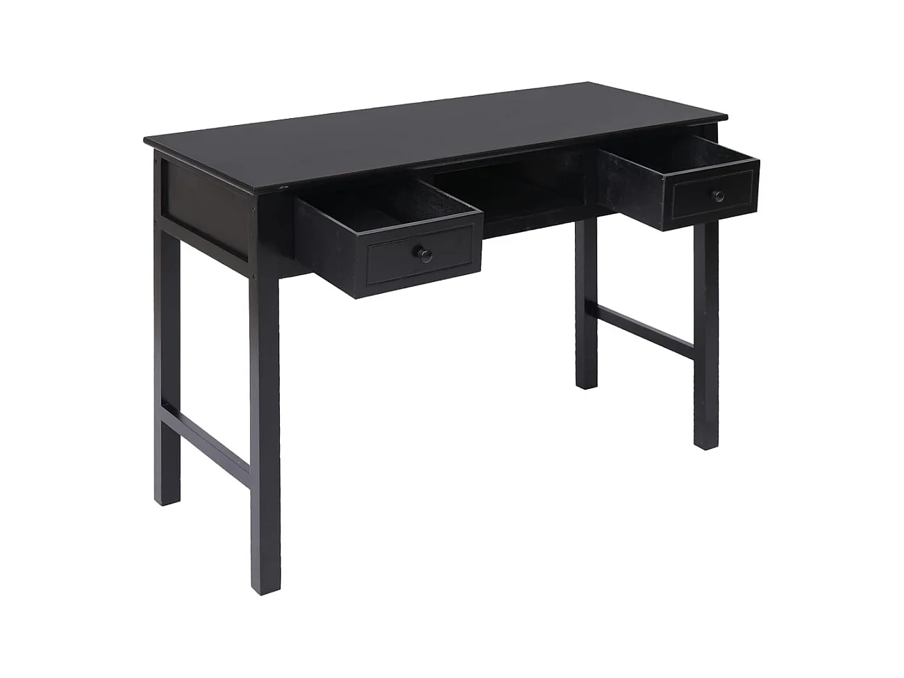 Selene  Buffet Noir 108x45x76 cm Bois de Paulownia massif