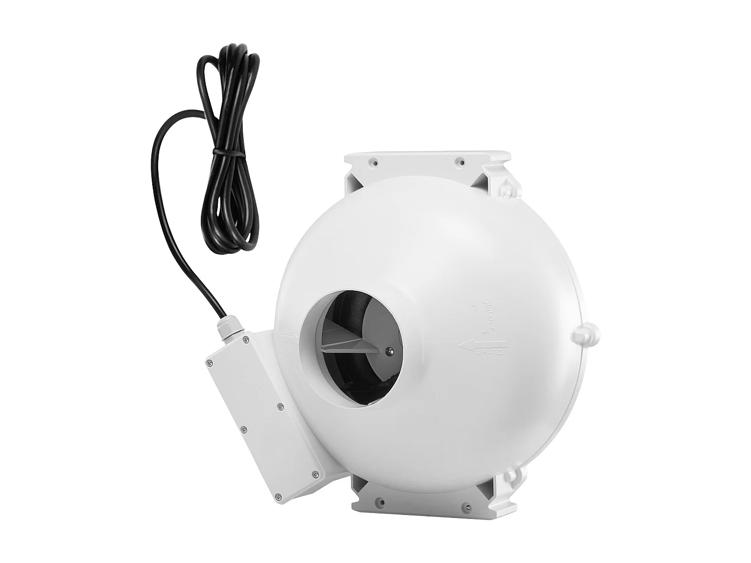 Ventilateur de Radon SucceBuy 98-114 mm 190 CFM, Silencieux et Étanche