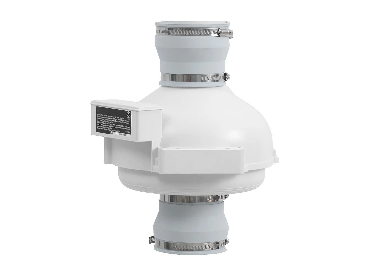 Ventilateur de Radon SucceBuy 98-114 mm 190 CFM, Silencieux et Étanche