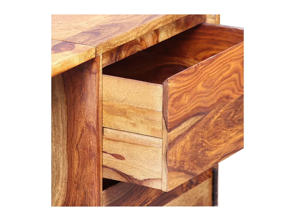 Garden Furniture -  Bureau avec 1 tiroir et 1 armoire Bois massif