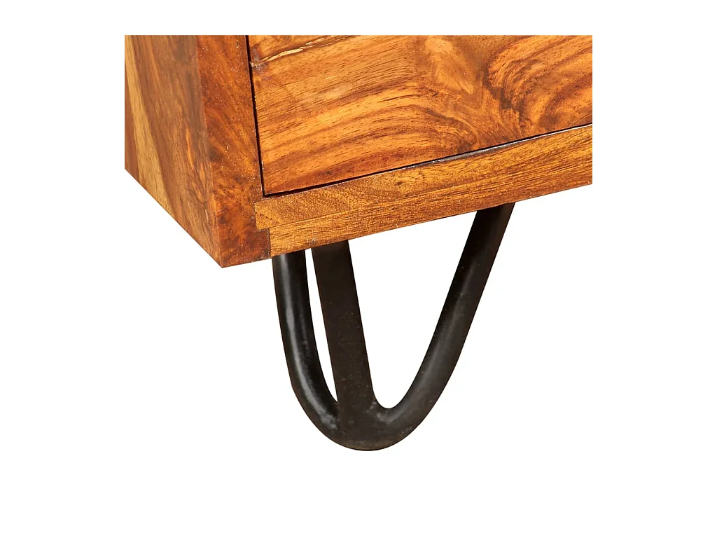 Garden Furniture -  Bureau avec 1 tiroir et 1 armoire Bois massif