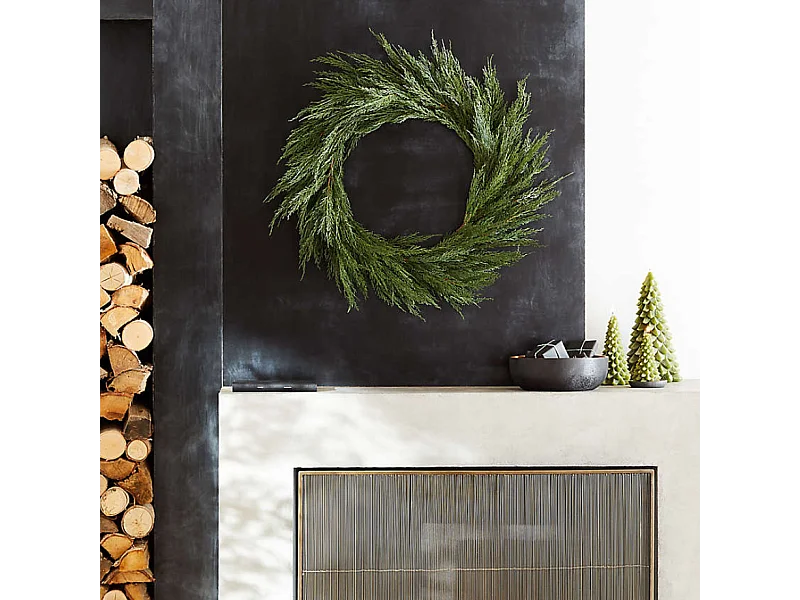 Ghirlanda natalizia Cipresso "Kleo" in Pe effetto Real Touch da Ø 60 cm