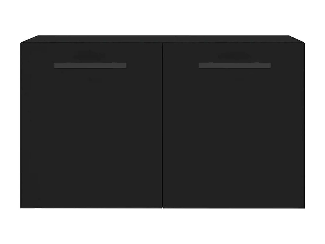 Prolenta Premium -  Armoire murale Noir 60x36,5x35 cm Bois d'ingénierie