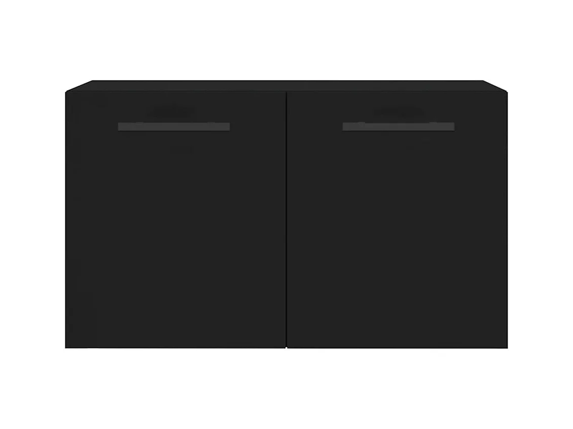 Prolenta Premium -  Armoire murale Noir 60x36,5x35 cm Bois d'ingénierie