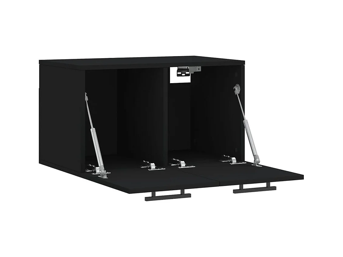 Prolenta Premium -  Armoire murale Noir 60x36,5x35 cm Bois d'ingénierie