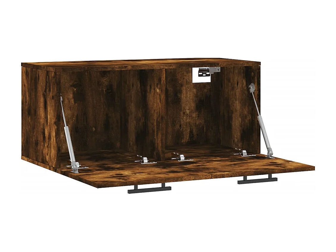 Prolenta Premium -  Armoire murale chêne fumé 80x36,5x35 cm bois d'ingénierie
