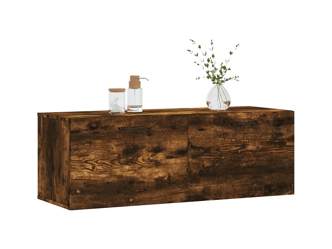 Prolenta Premium -  Armoire murale Chêne fumé 100x36,5x35 cm Bois d'ingénierie