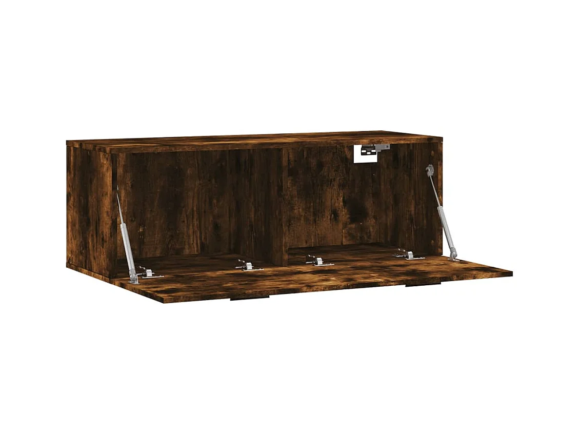 Prolenta Premium -  Armoire murale Chêne fumé 100x36,5x35 cm Bois d'ingénierie