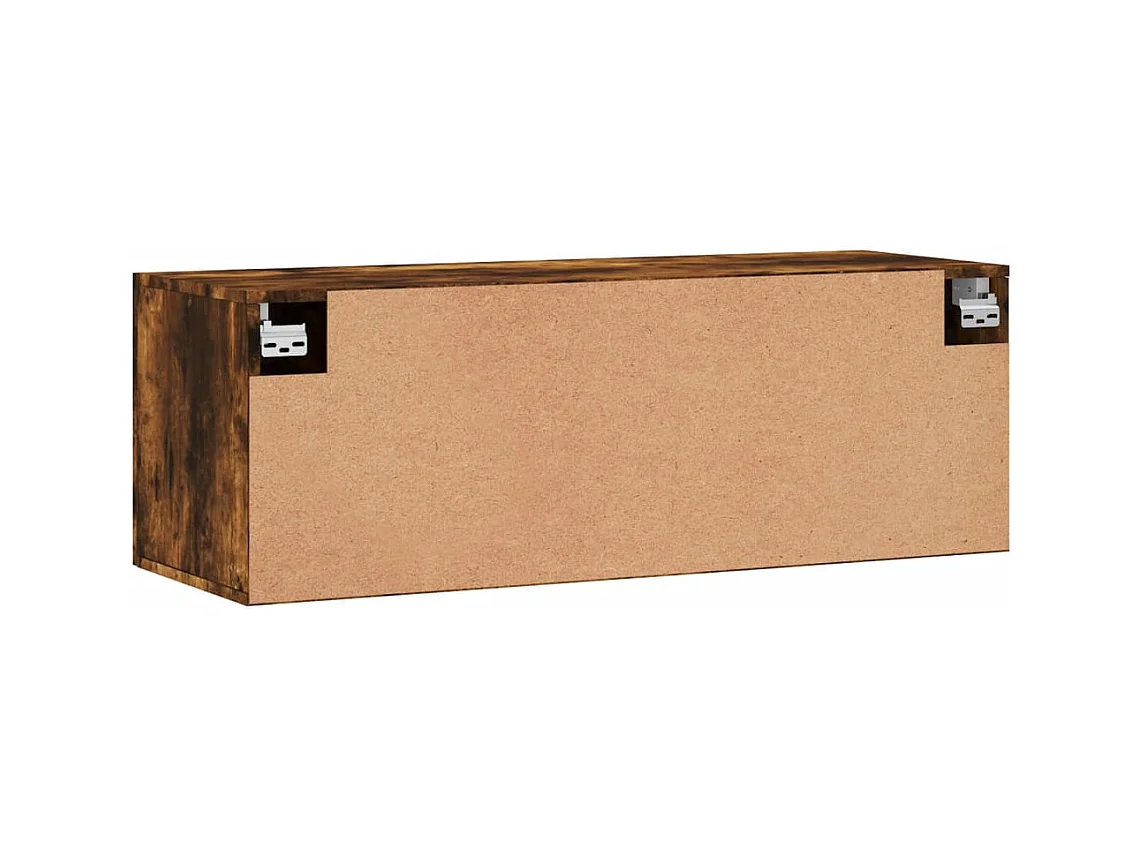 Prolenta Premium -  Armoire murale Chêne fumé 100x36,5x35 cm Bois d'ingénierie