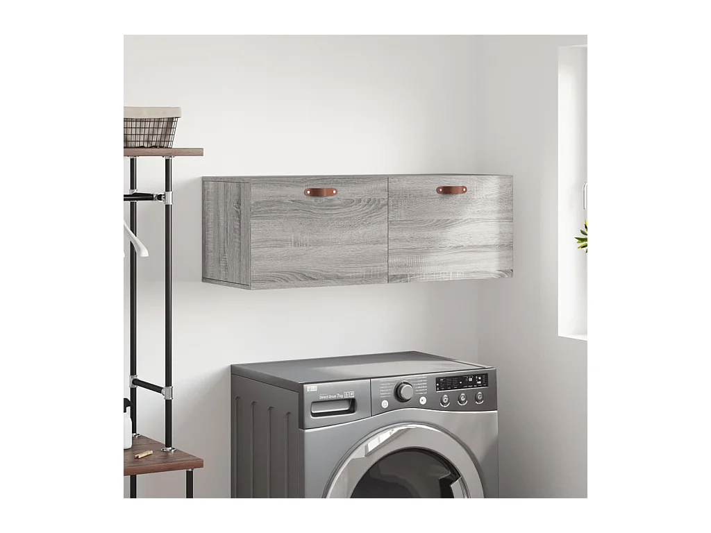Prolenta Premium -  Armoire murale sonoma gris 100x36,5x35 cm bois d'ingénierie