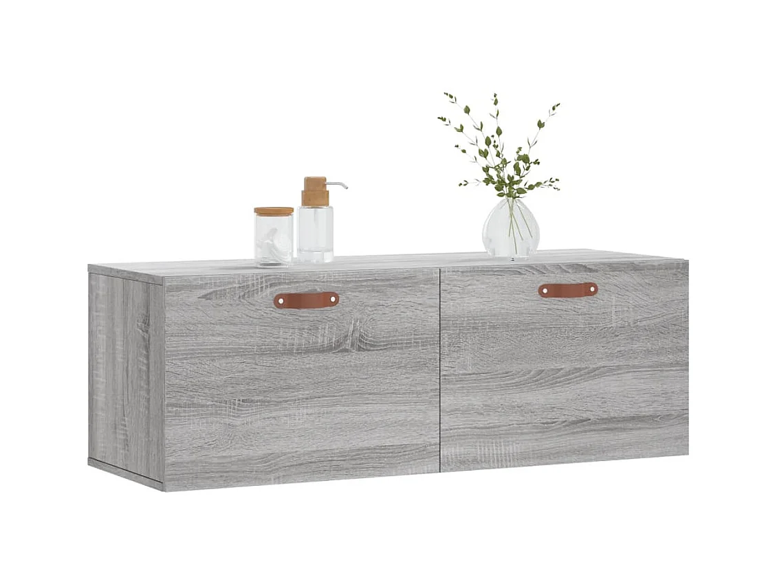 Prolenta Premium -  Armoire murale sonoma gris 100x36,5x35 cm bois d'ingénierie