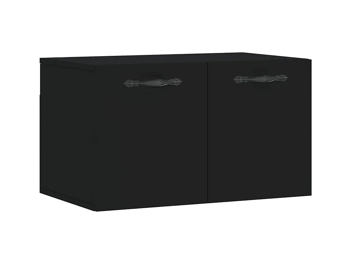 Prolenta Premium -  Armoire murale Noir 60x36,5x35 cm Bois d'ingénierie