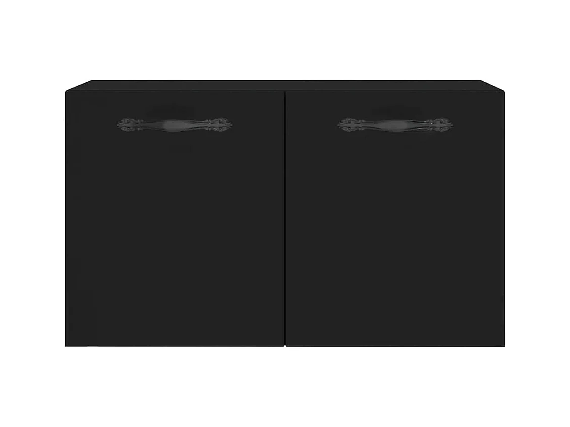 Prolenta Premium -  Armoire murale Noir 60x36,5x35 cm Bois d'ingénierie