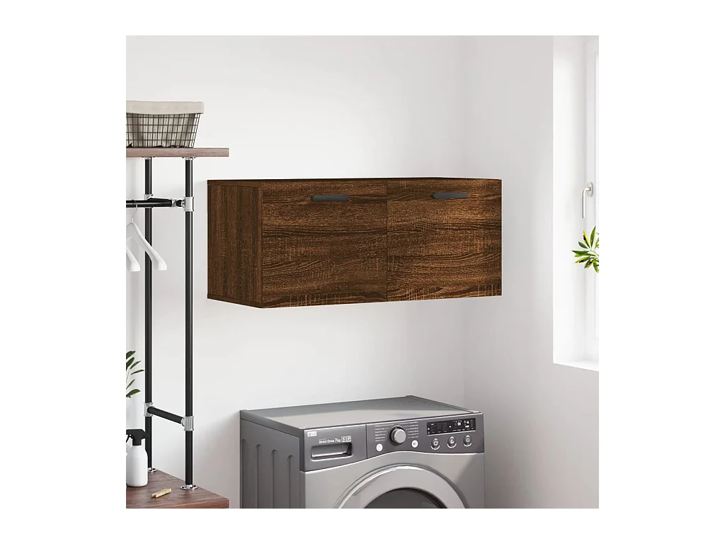 Prolenta Premium -  Armoire murale chêne marron 80x36,5x35 cm bois d'ingénierie