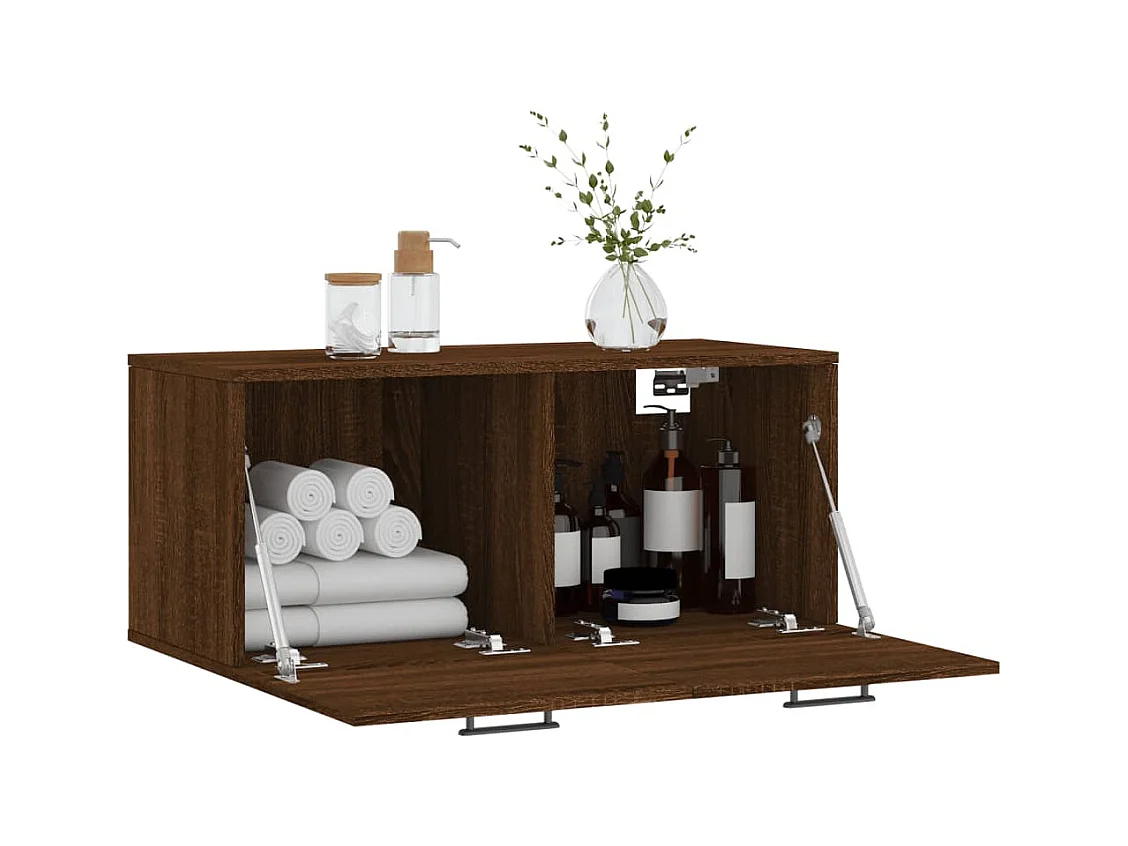 Prolenta Premium -  Armoire murale chêne marron 80x36,5x35 cm bois d'ingénierie