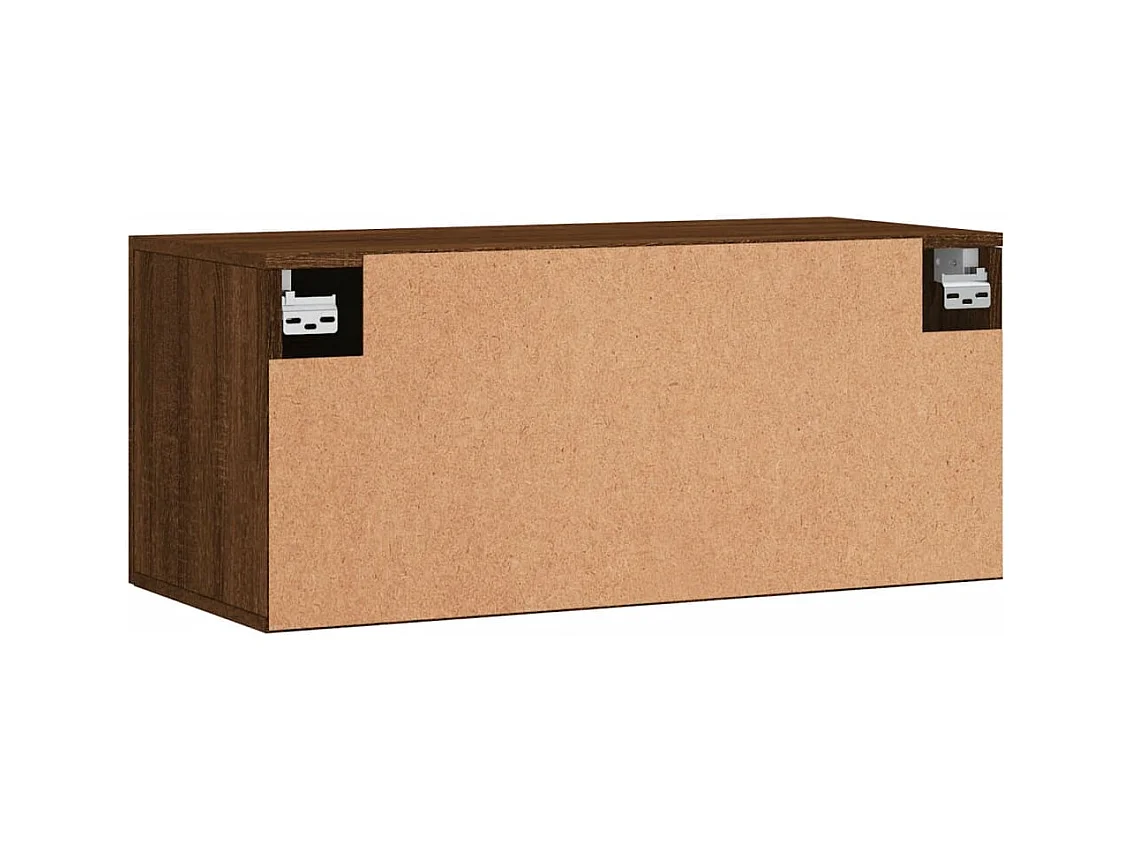 Prolenta Premium -  Armoire murale chêne marron 80x36,5x35 cm bois d'ingénierie