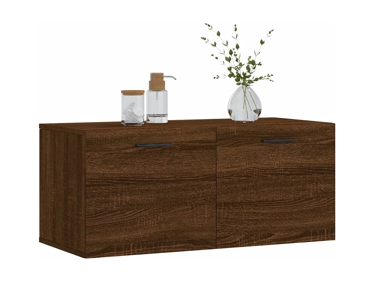 Prolenta Premium -  Armoire murale chêne marron 80x36,5x35 cm bois d'ingénierie