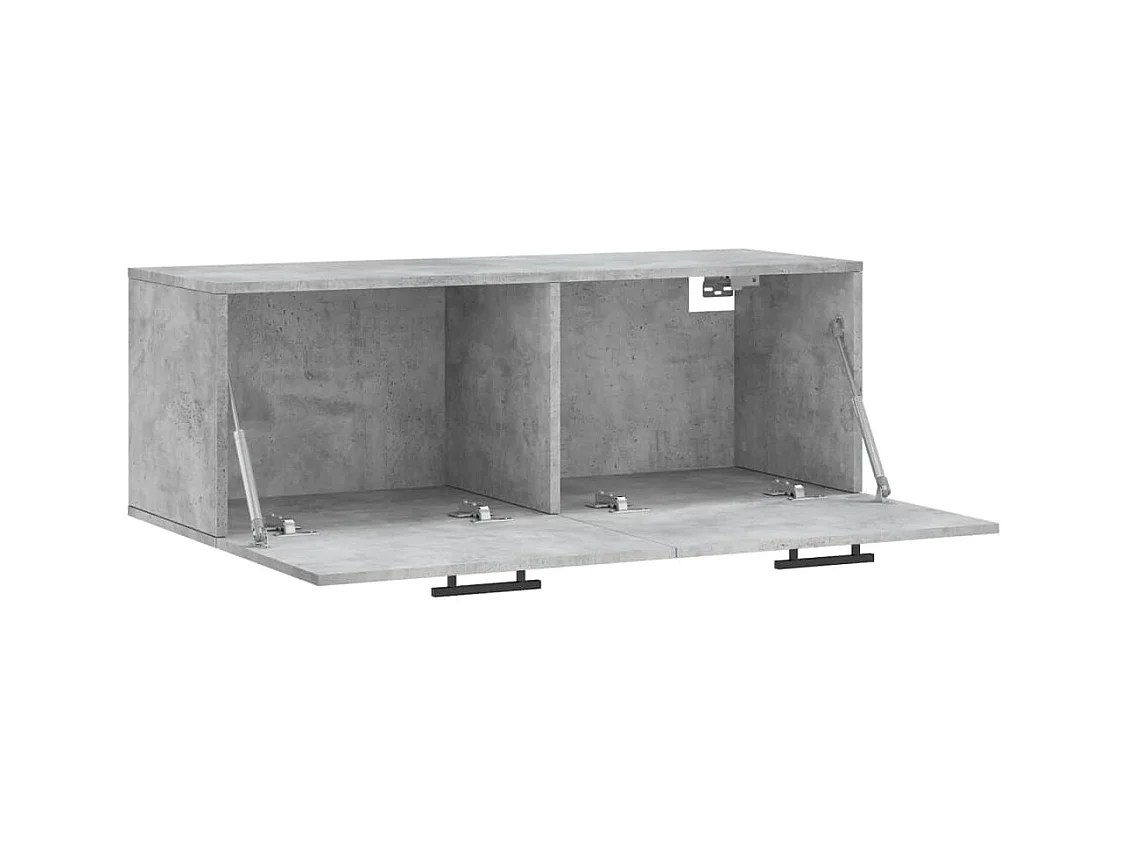 Prolenta Premium -  Armoire murale gris béton 100x36,5x35 cm bois d'ingénierie