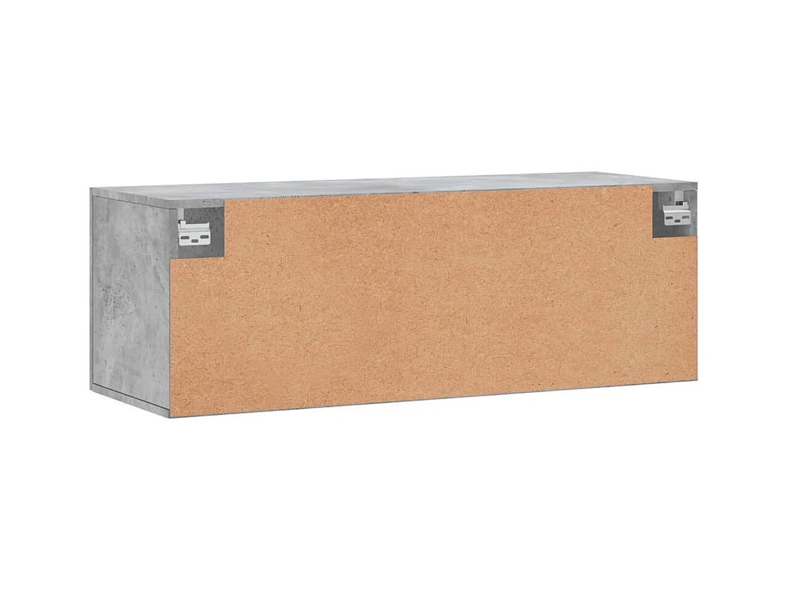Prolenta Premium -  Armoire murale gris béton 100x36,5x35 cm bois d'ingénierie