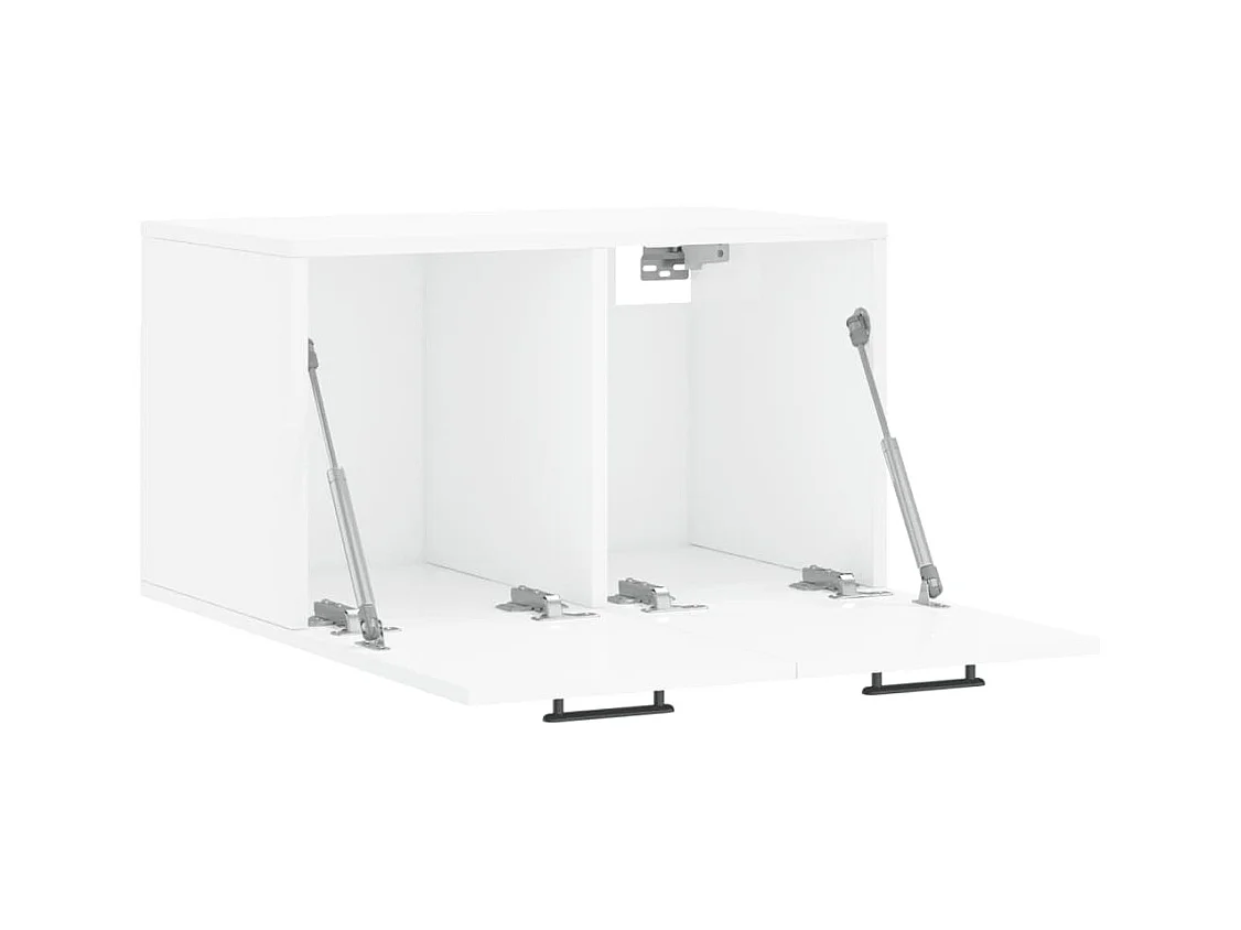 Prolenta Premium -  Armoire murale Blanc brillant 60x36,5x35 cm Bois d'ingénierie