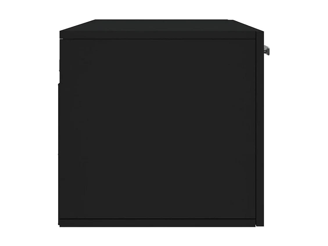 Prolenta Premium -  Armoire murale noir 100x36,5x35 cm bois d'ingénierie
