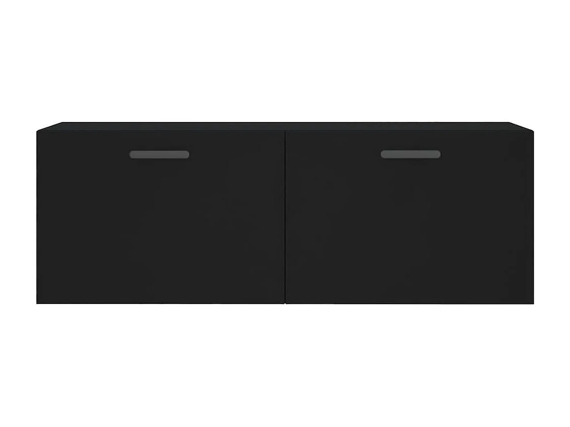 Prolenta Premium -  Armoire murale noir 100x36,5x35 cm bois d'ingénierie