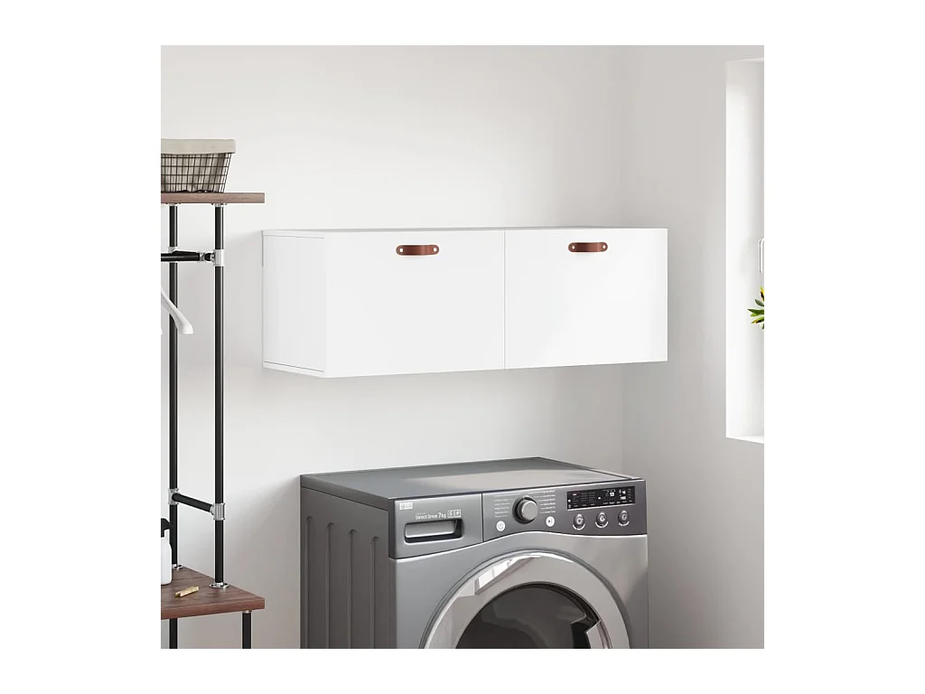 Prolenta Premium -  Armoire murale blanc 100x36,5x35 cm bois d'ingénierie