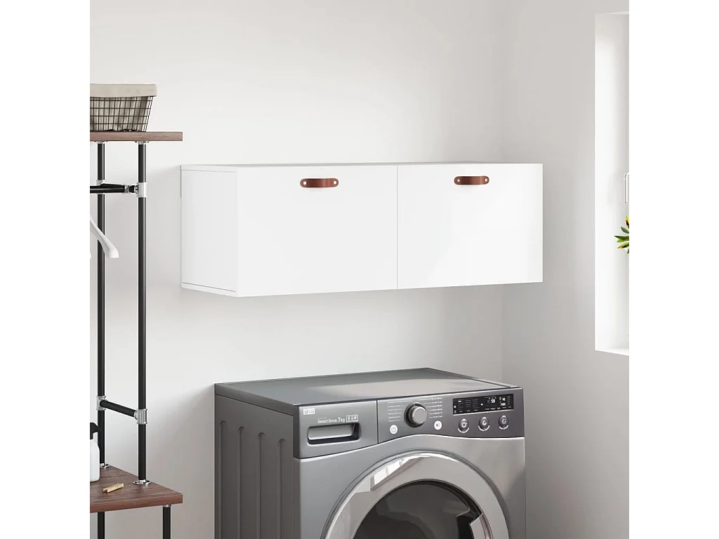 Prolenta Premium -  Armoire murale blanc 100x36,5x35 cm bois d'ingénierie