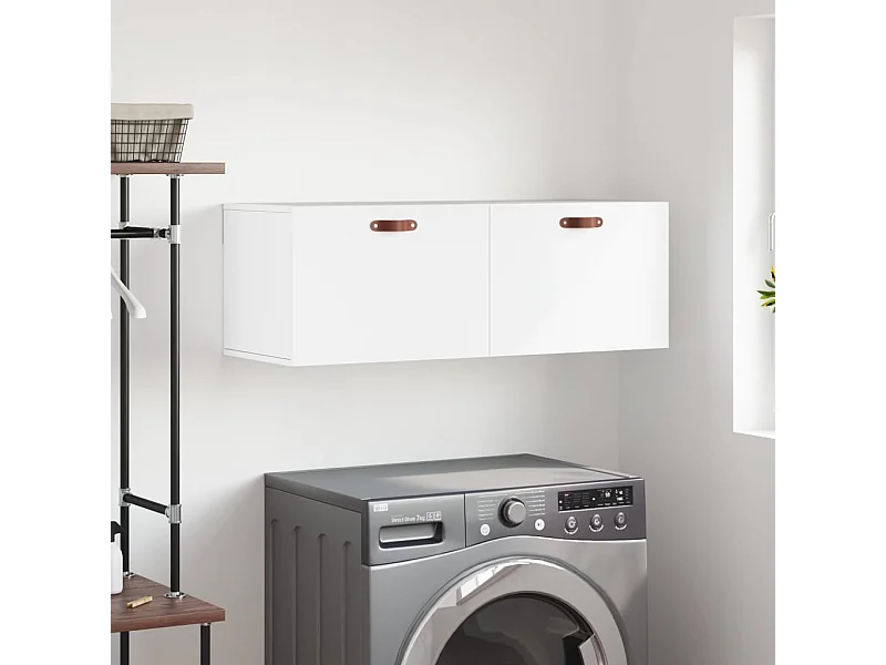 Prolenta Premium -  Armoire murale blanc 100x36,5x35 cm bois d'ingénierie