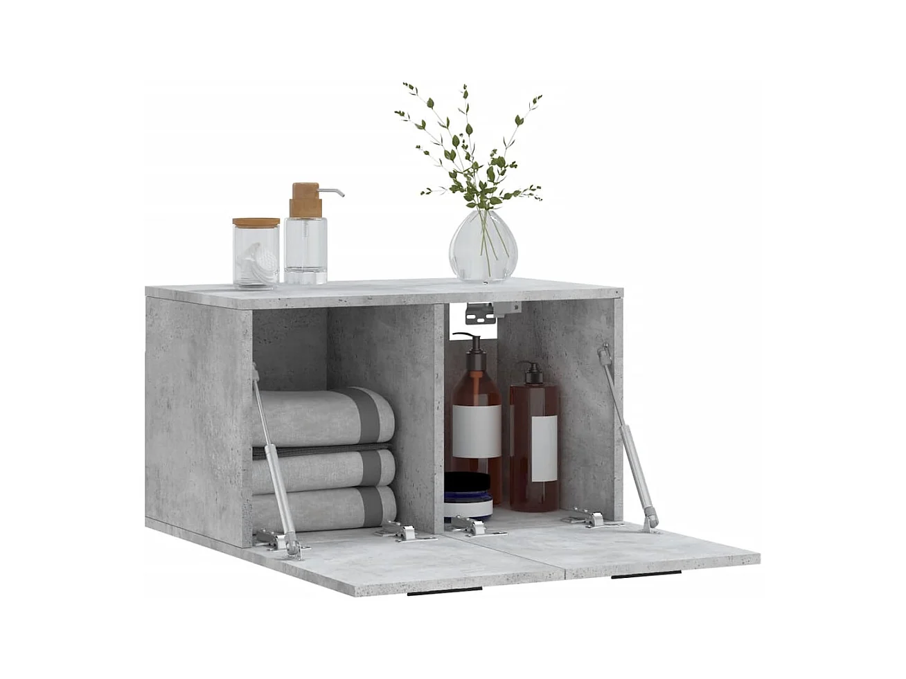 Prolenta Premium -  Armoire murale Gris béton 60x36,5x35 cm Bois d'ingénierie
