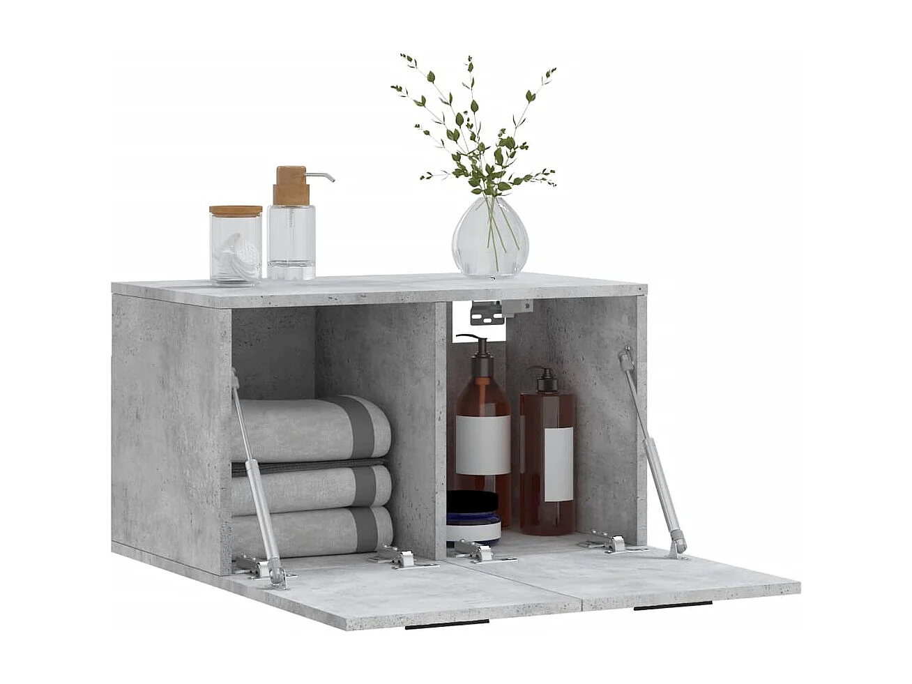 Prolenta Premium -  Armoire murale Gris béton 60x36,5x35 cm Bois d'ingénierie