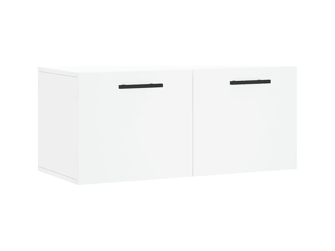 Prolenta Premium -  Armoire murale blanc 80x36,5x35 cm bois d'ingénierie