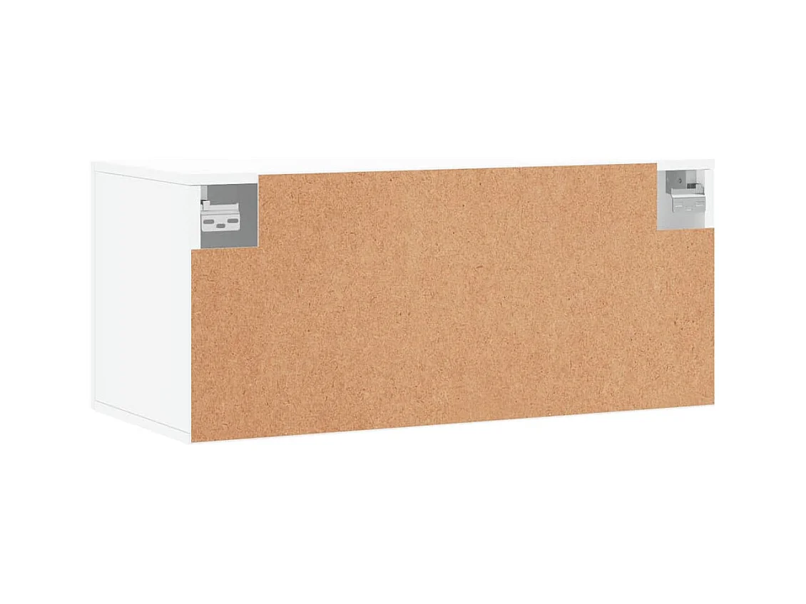 Prolenta Premium -  Armoire murale blanc 80x36,5x35 cm bois d'ingénierie