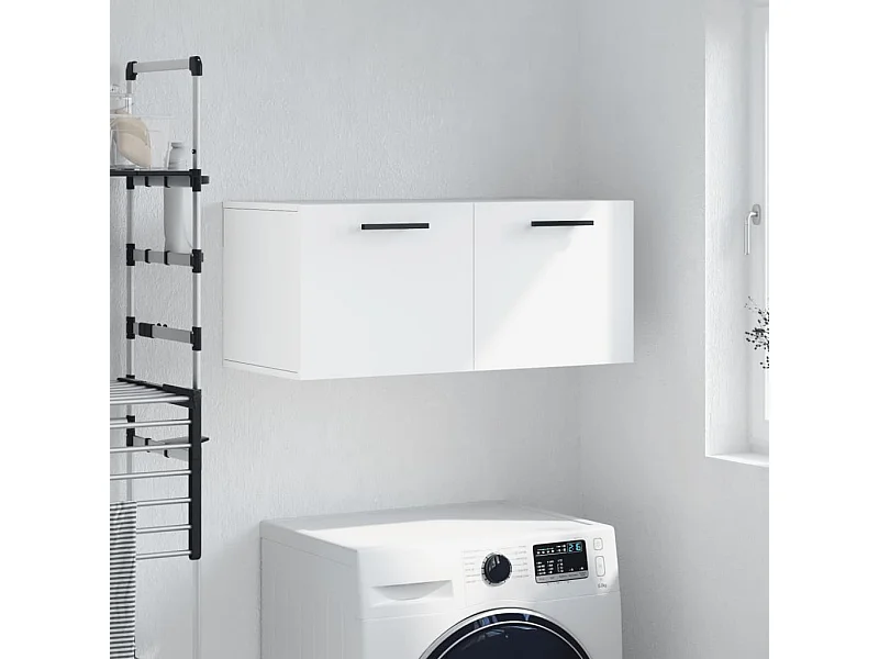 Prolenta Premium -  Armoire murale blanc 80x36,5x35 cm bois d'ingénierie