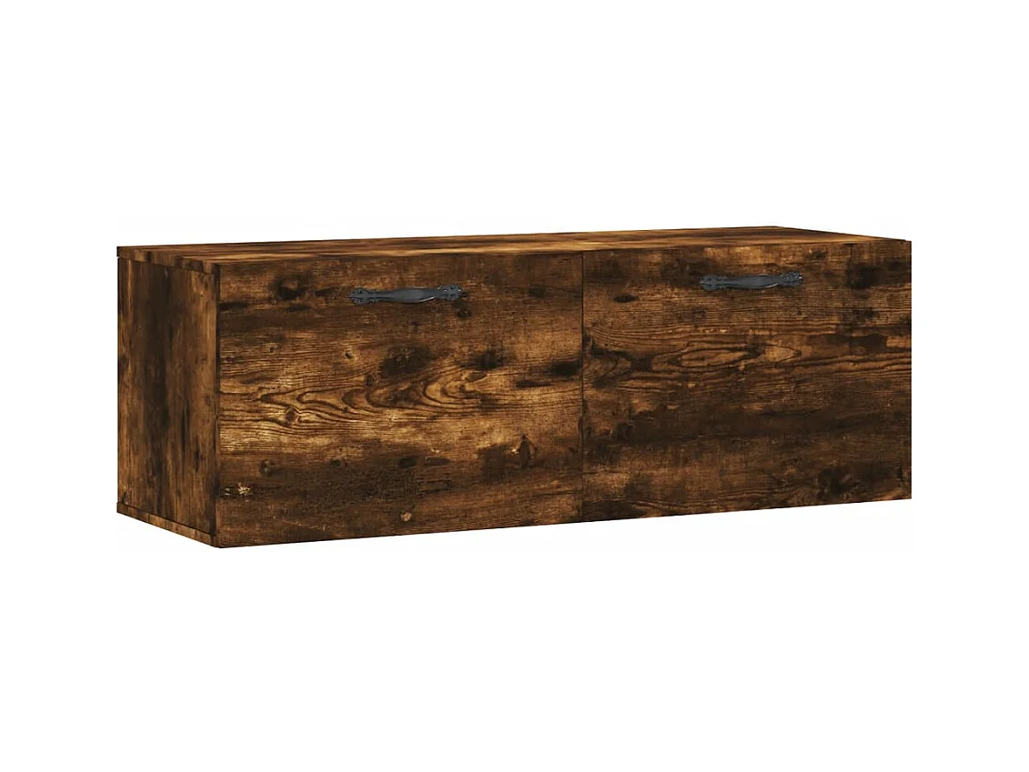 Prolenta Premium -  Armoire murale Chêne fumé 100x36,5x35 cm Bois d'ingénierie