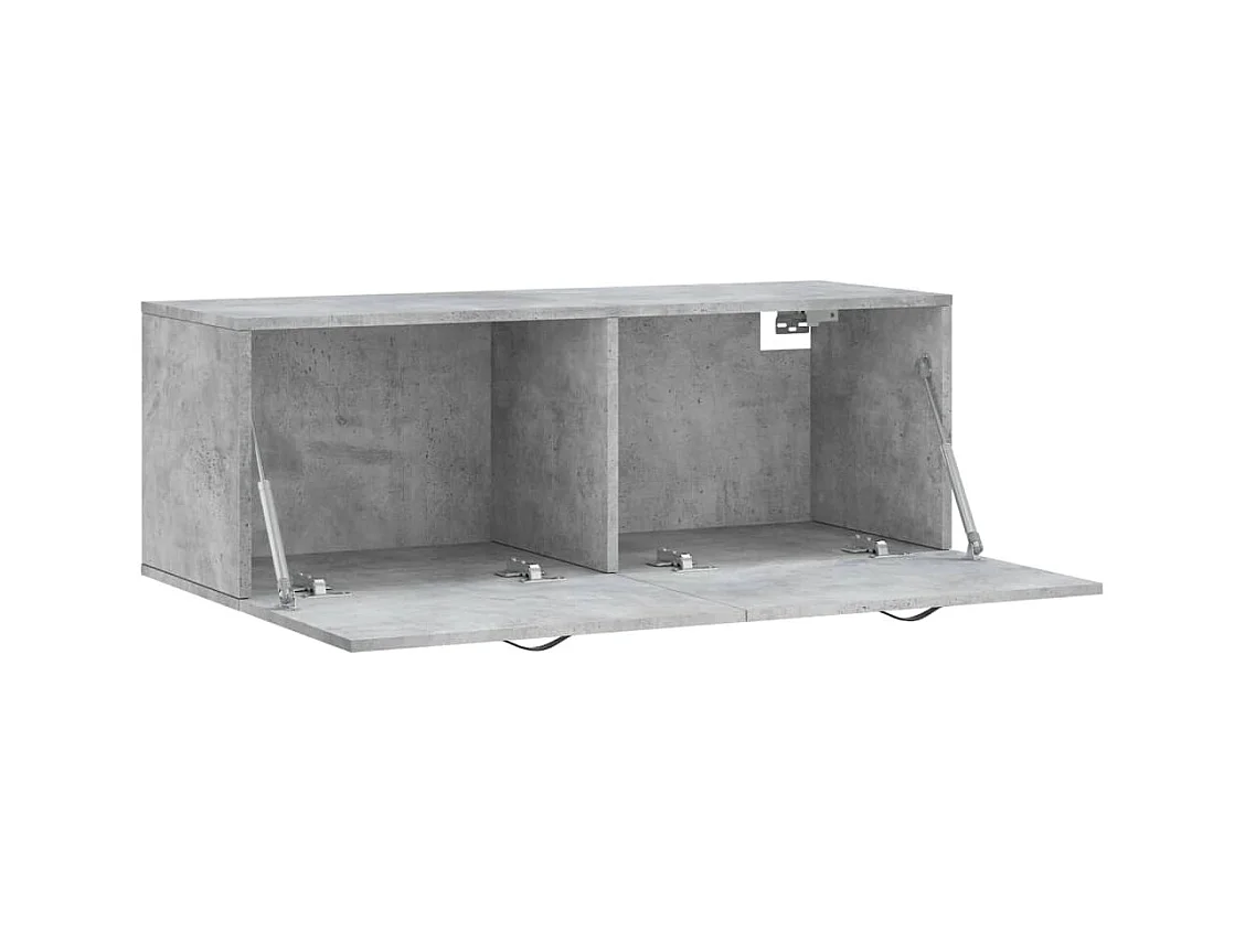 Prolenta Premium -  Armoire murale gris béton 100x36,5x35 cm bois d'ingénierie