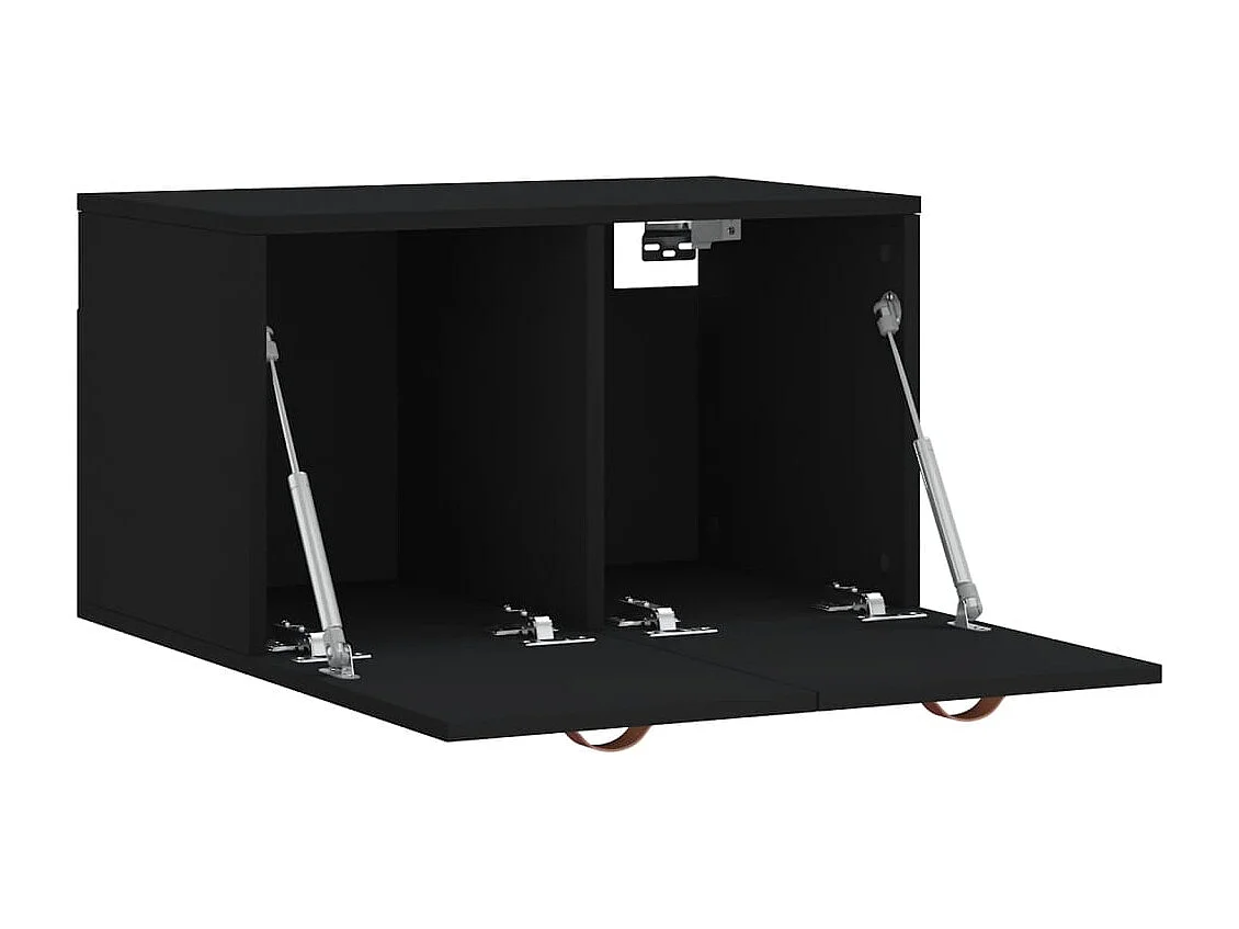 Prolenta Premium -  Armoire murale Noir 60x36,5x35 cm Bois d'ingénierie