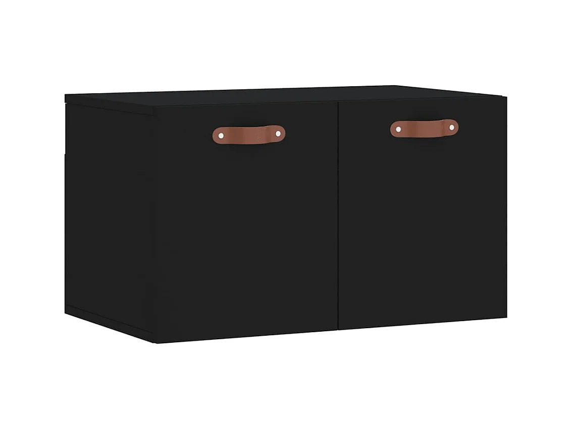 Prolenta Premium -  Armoire murale Noir 60x36,5x35 cm Bois d'ingénierie