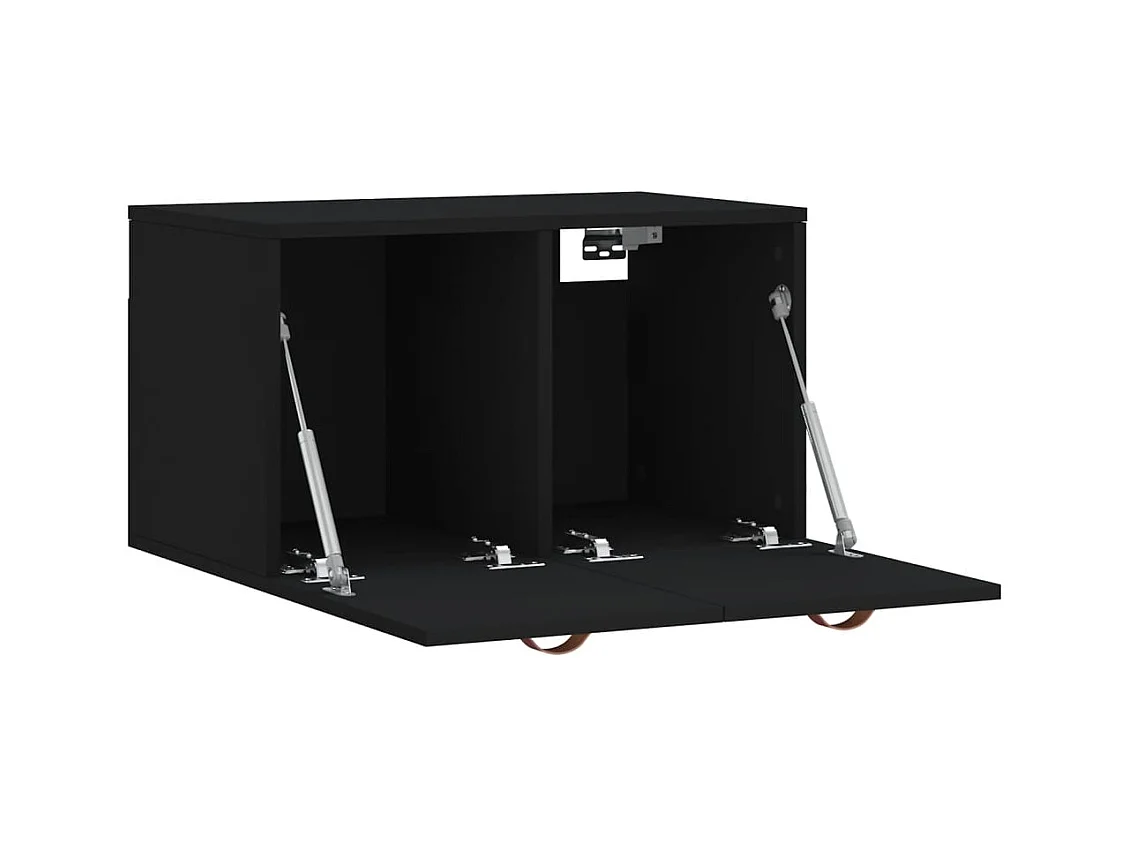 Prolenta Premium -  Armoire murale Noir 60x36,5x35 cm Bois d'ingénierie