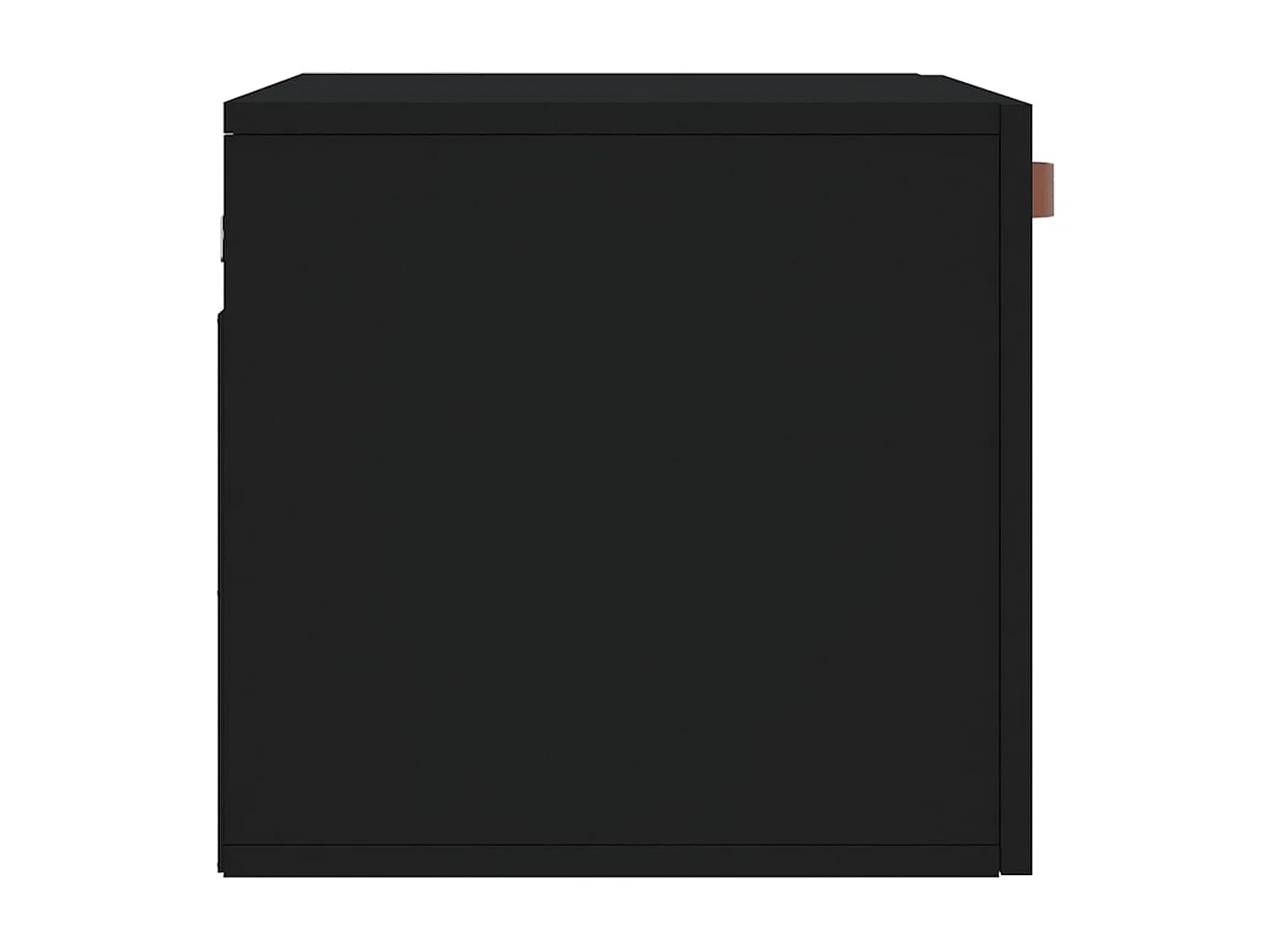 Prolenta Premium -  Armoire murale Noir 60x36,5x35 cm Bois d'ingénierie