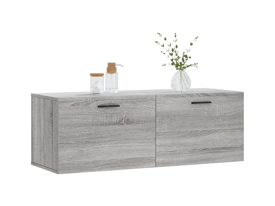 Prolenta Premium -  Armoire murale sonoma gris 100x36,5x35 cm bois d'ingénierie