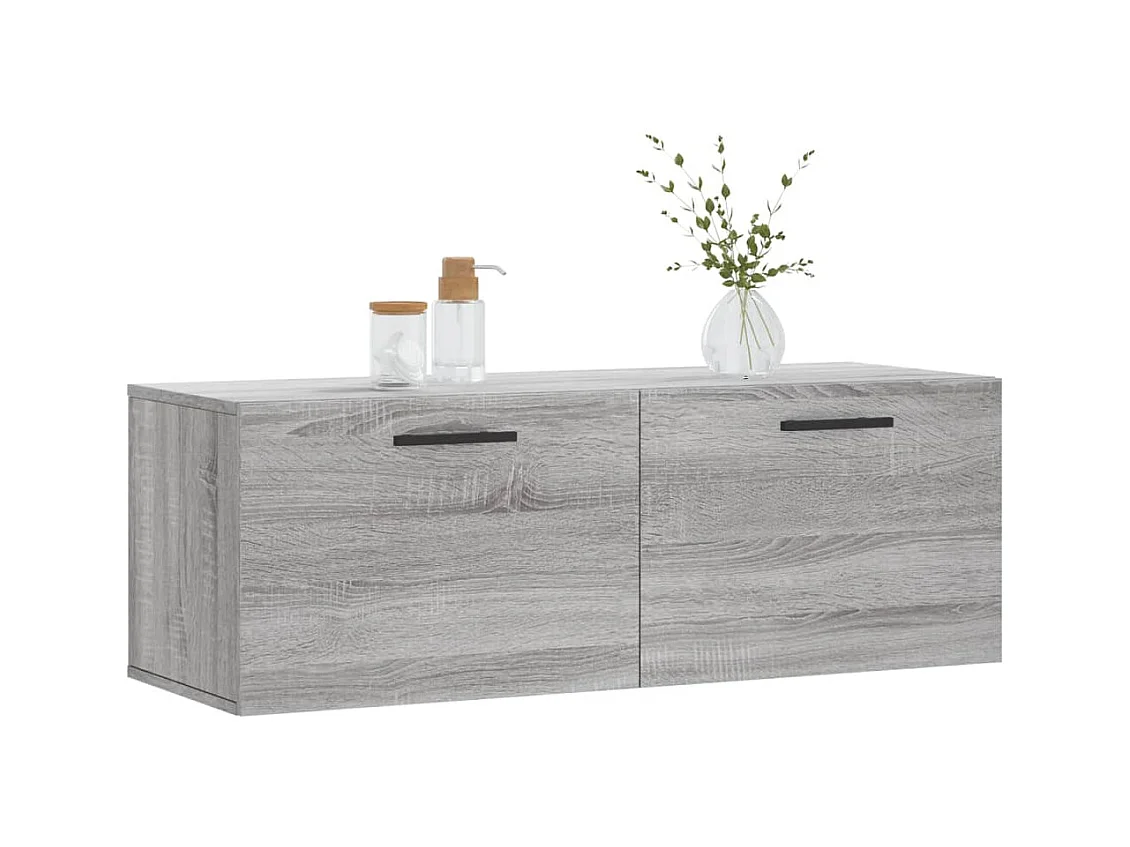Prolenta Premium -  Armoire murale sonoma gris 100x36,5x35 cm bois d'ingénierie